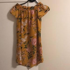 Off the shoulder dress